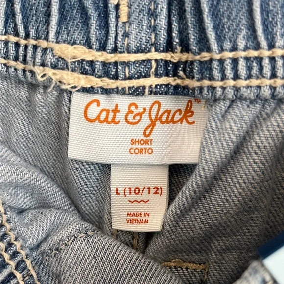 ⭐️⭐️ PICK 5 / $20 NWT Cat & Jack Light Blue Denim Shorts with Drawstring 10/12 - Picture 6 of 6